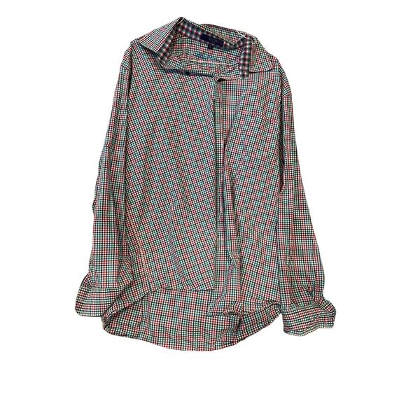 Alan Flusser Slim Fit Button Down Long Sleeve Shirt Mens XL - Picture 1 of 4
